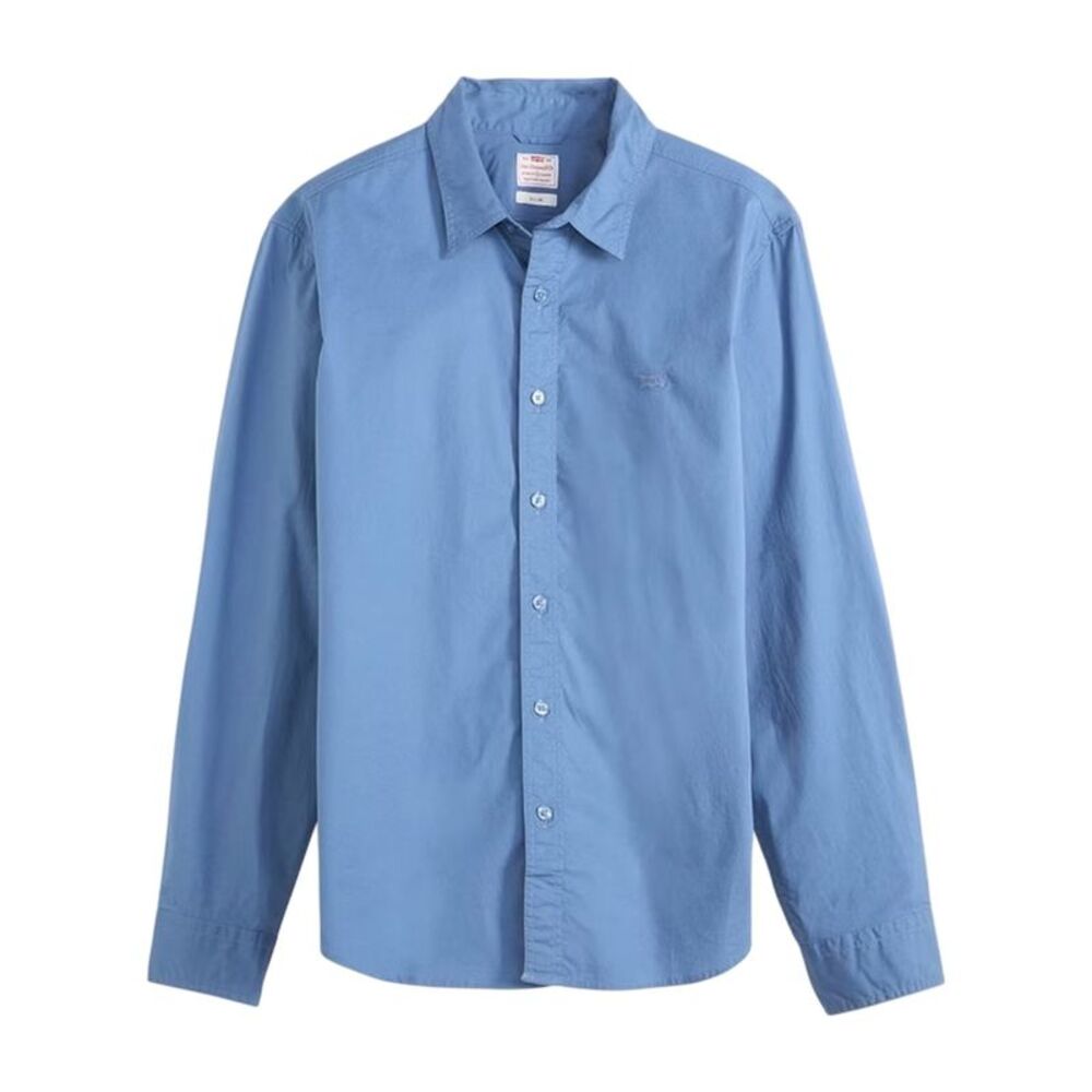 Levis Mens Plain Slim Shirt / Blue